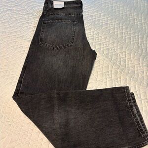 Pull&Bear Men's Black Straight Jeans